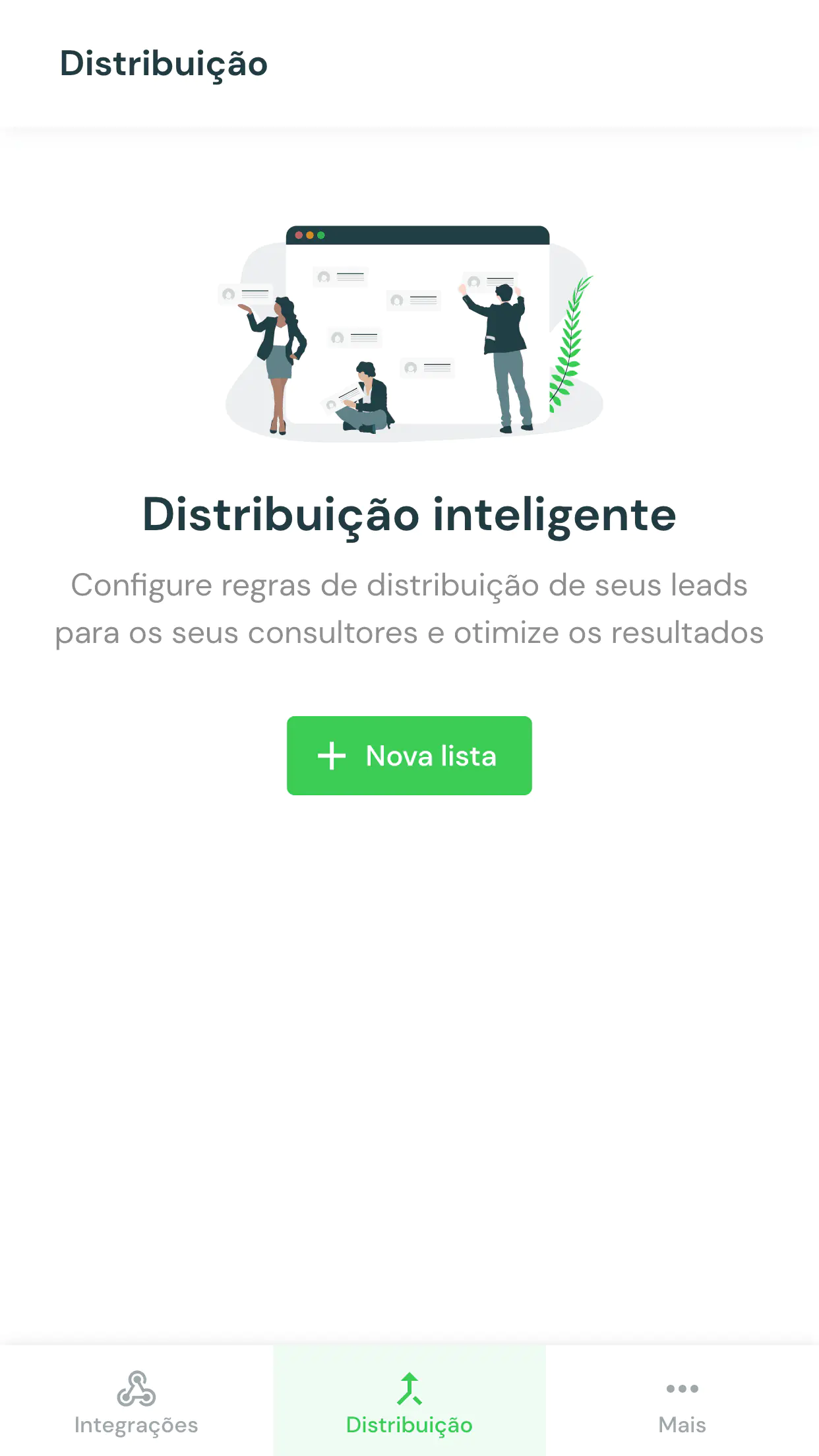 Leads distribuition (mobile)